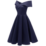New The high quality satin Dress princess vintage short party dresses elegant One word led evening gown